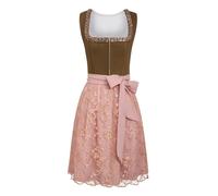 Robe traditionnelle Dirndl pour femme avec tablier, mode traditionnelle pour la fête de la bière, robe Dirndl, taille S à XXL