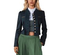 Robe Traditionnelle Dirndl pour Femme Robe Fête de La Bière Costume Bavarois Femme Moyen Age Deguisement Grande Taille 52 Tenue Tyrolienne Ladies Two Piece Outfits Tyrolien