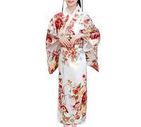 Robe traditionnelle japonaise pour fille - Vêtements pour enfants - Kimono pour bébé fille - Vêtements et jupe patchwork pour fille, Z-A-blanc, 9-10 ans