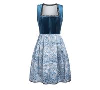 Robe traditionnelle médiévale en mousse d'armes pour femme - Robe jacquard traditionnelle bavaroise 2 pièces - Costume de cosplay Bakugo pour enfant, bleu, XXL