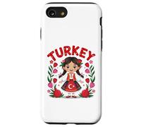 Robe Traditionnelle Turquie avec Tulipes et Grenades Coque pour iPhone SE (2020) / 7/8
