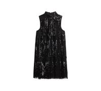 Robe trapÃšze courte Ã franges et sequins femme Superdry Beige L