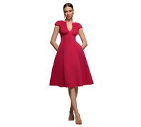 Robe trapÃšze en V decolletÃ© femme Goddiva Rose 38