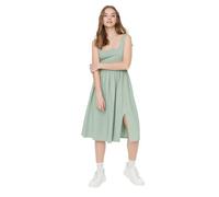 Robe Trendyol - THMSS22EL2474 - Robe Trapeze Droite Midi Femme L