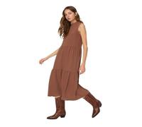 Robe Trendyol - TWOSS20EL1864 - Large Marron Robe decontractee Femme 40