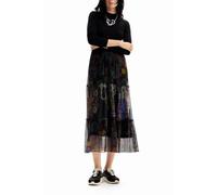 Robe Trompe-L'?il - Noir Femme Xl