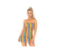 Robe Tube 86163 Motifs Léopards Multicolore