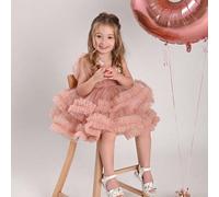 Robe tulle bouffante à motif papillon pour jeunes filles, robe de princesse élégante pour gâteau. Convient pour le 1er anniversaire de bébé, mariage, bal de promo, Saint-Valentin, Pâques, et autres cé