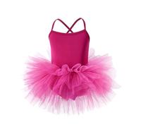 Robe Tutu pour Filles idéale pour Les Spectacles et exprimer sa personnalité création élégante et Confortable sans Manches (Purple, XS-90)