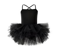 Robe Tutu pour Filles idéale pour Les Spectacles et exprimer sa personnalité création élégante et Confortable sans Manches (Black, L-120)