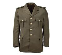 Robe uniforme de parade militaire VERDE originale d'Italie, veste formelle vintage marron, marron, Taille unique