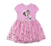 Robe Unique en Jersey pour Fille Minnie pour Un Usage Quotidien - Robe Unique en Jersey pour Fille avec Design Amusant et Facile à Assortir, Rose, 3 Ans