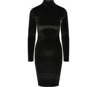 Urban Classics Robe femme col roulé velours courte Noir M 92% polyester 8% élasthanne