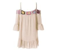 Robe Verte Femme - Crochet Bikini Cover Up Beach Slip Cutout Robe irrégulière Maillots de Bain Cover Ups Beachwear Robes Droites
