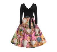 Robe Verte Femme, Taille Nuisette sous Jupe Mere Noel, Verte Grande Costume Nouvel Cocktail Doree Tenue Soiree Femme, Chemise Vêtements Dentelle Mère Robe Rouge, XXL