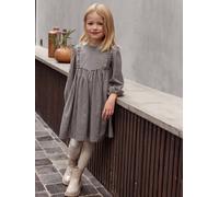 Robe vichy à volants fille carreaux gris 3A