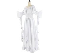 Robe Victorienne Costume Renaissance pour Femmes Robe de sorcière Gothique Robe de mariée médiévale Costume Cosplay Halloween