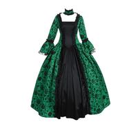 Robe Victorienne Femme Gothique Grande Taille Maxi Robe RéTro MéDiéVale Renaissance Baroque Manche Trompette Cour Robes Reine Medievale Moyen Age Vintage Deguisement Princesse Adulte Halloween 2026