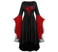 Robe Victorienne Femme Grandes Tailles Robe De Bal Manches Longues Vintage Médiévale Costume Carnaval Steampunk Gothique Baroque Robes Victorienne Tenue De Soirée Carnaval Halloween Fête