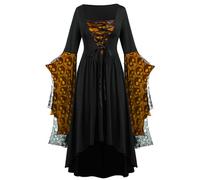 Robe Victorienne Femme Grandes Tailles Robe De Bal Manches Longues Vintage Médiévale Costume Carnaval Steampunk Gothique Baroque Robes Victorienne Tenue De Soirée Carnaval Halloween Fête
