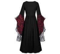 Robe Victorienne Femme Grandes Tailles Robe De Bal Manches Longues Vintage Médiévale Costume Carnaval Steampunk Gothique Baroque Robes Victorienne Tenue De Soirée Carnaval Halloween Fête