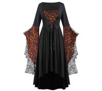 Robe Victorienne Femme Grandes Tailles Robe De Bal Manches Longues Vintage Médiévale Costume Carnaval Steampunk Gothique Baroque Robes Victorienne Tenue De Soirée Carnaval Halloween Fête
