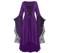 Robe Victorienne Femme Grandes Tailles Robe De Bal Manches Longues Vintage Médiévale Costume Carnaval Steampunk Gothique Baroque Robes Victorienne Tenue De Soirée Carnaval Halloween Fête