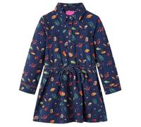 Robe Pour Enfants À Manches Longues Bleu Marine 104