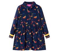 Robe - vidaXL - Manches longues - Imprimé floral - 100% Lyocell - Taille 116 (5-6 ans) 7-8 ans