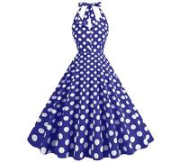 Robe Vintage Années 50 Femme Retro Rockabilly Pin-Up Chic Et Elegant Robes Au Genou Polka Dot 1950's Swing Casual Dress De Bal Audrey Hepburn Cocktail Fête