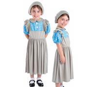 Robe Vintage Victorian Pour Filles Smiffys Costume Complet Gris Polyester