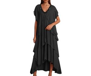 Robe Viscose Longue Robe Dos Asymétrique Allaitement Plongeant Glamour Imprimée Cape Clair Jersey Mariniere Tapis Traine Au Second Romantique Ou 80 Couture