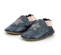 Robeez - Bébé Fille Star Stripe CRP Chausson pour Nourrisson - B09Q6NVH8M - Couleur Marine Metal, Tailles 17 EU
