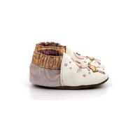 Robeez Garçon Fille Dancing Mouse Chausson, Blanc Rose Glitter, 30 EU