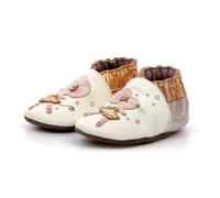 Robeez DANCING MOUSE,CHAUSSON LAYETTE BLANC ROSE GLITTER, 30/31 EU