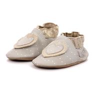 Robeez Fille Baby Tiny Heart, Gris Clair, 21/22 EU