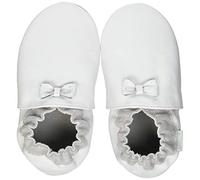 Robeez Mixte bébé Collection Knot Chausson, Blanc Argent, 22 EU