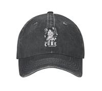ROBEIUO Casquettes de Baseball Unisexes de Style Robert Smith The Cure Casquettes en Coton Vieilli Chapeau Vintage pour l'extérieur et l'été
