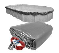 Robelle 331833-4 Bâche d'hiver pour Piscine Hors Sol Platine 5,5 x 10,1 m