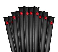 Robelle Deluxe 16 G. Double-Chamber 2,4 m Blue Winter couvertures de Tube de l'eau pour Piscine 10-Feet - Premium 20g. - 6-Pack Noir