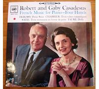 ROBERT & GABY CASADESUS - french music for piano - four hands LP