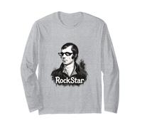 Robert Burns « Rockstar » Motif poète Manche Longue