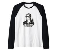 Robert Burns « RockStar » Motif poète Manche Raglan
