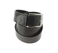 Robert Charles. Ceinture classiques. BUFFLE, Cuir. Noir - Uni - FABRIQUE EN ITALIE.