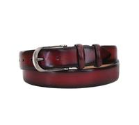 Robert Charles. Ceinture classiques, Cuir. Bordeaux - Uni - FABRIQUE EN ITALIE. M : 84-92cm