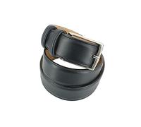 Robert Charles. Ceinture classiques. RANCH, Cuir. Bleu Marine - Uni - FABRIQUE EN ITALIE. M : 84-92cm