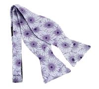 Robert Charles - Noeud papillon à nouer - Gerbera - Violet Lilas - Homme