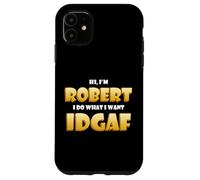 Robert Costume IDGAF Funny Meme Halloween Robber Costume Rob Coque pour iPhone 11