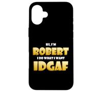 Robert Costume IDGAF Funny Meme Halloween Robber Costume Rob Coque pour iPhone 16 Plus