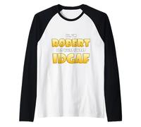 Robert Costume IDGAF Funny Meme Halloween Robber Costume Rob Manche Raglan